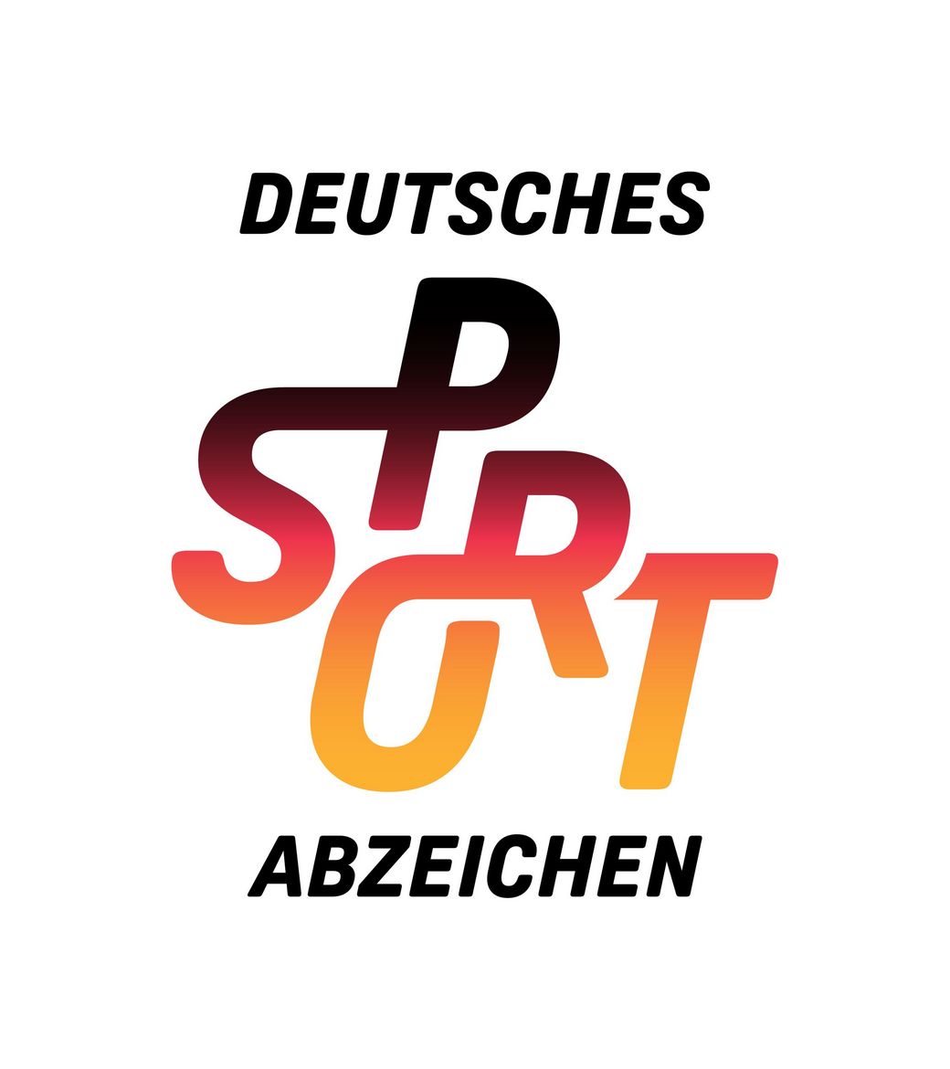 Das Logo des Deutschen Sportabzeichen Schwarz, Rot und Gold